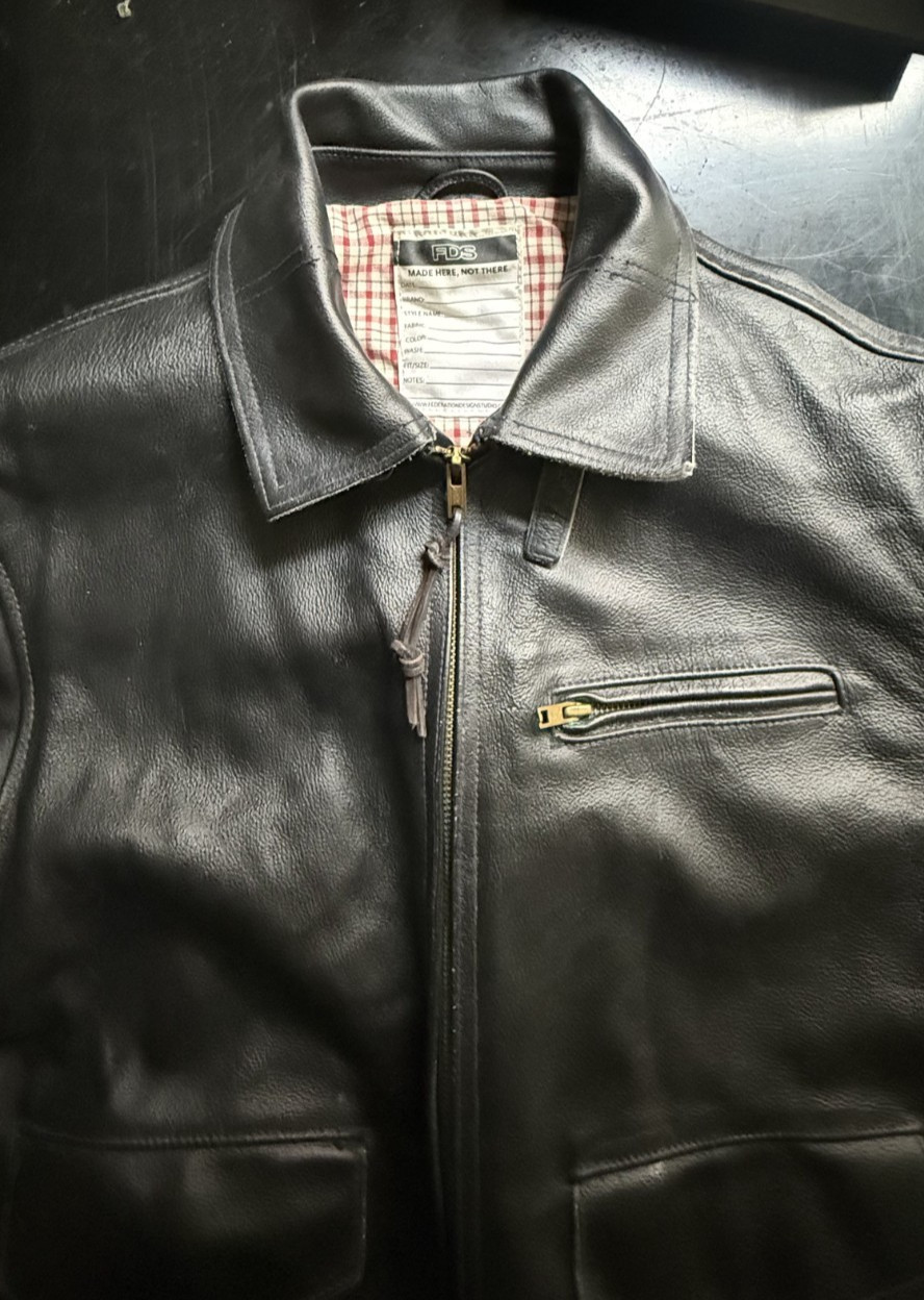 NEW PICS -AMAZING RARE NYC MOTORCYCLE FLIGHT LEATHER  Jacket M