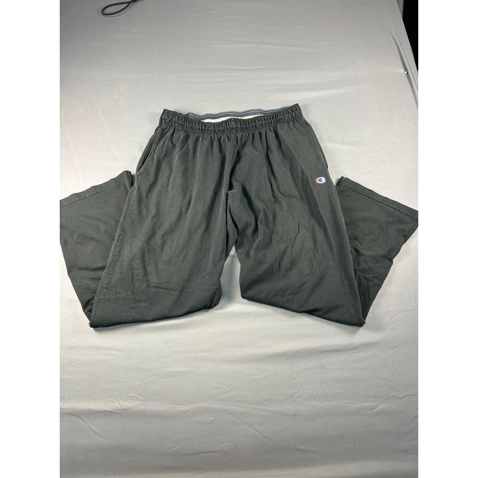 Champion Authentic Athleticwear Mens 2XL Black Sweatpants Straight Leg Pockets