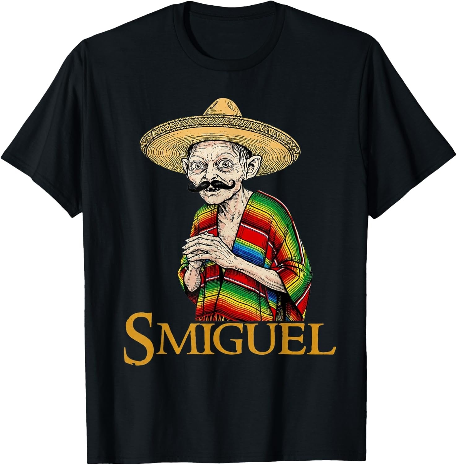 Smiguel Mexican Sombrero Funny Mexican Culture Mashup T-Shirt