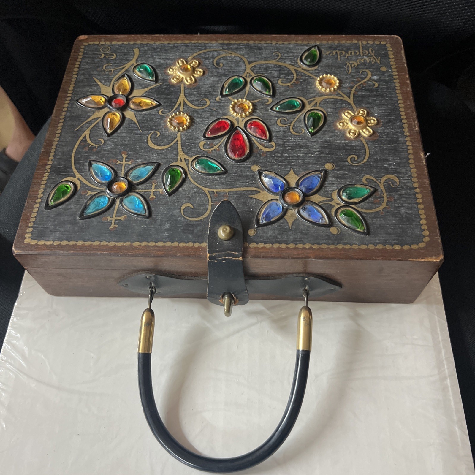 Vintage 1965 the Original Box Bag by Enid Collins of Texas  