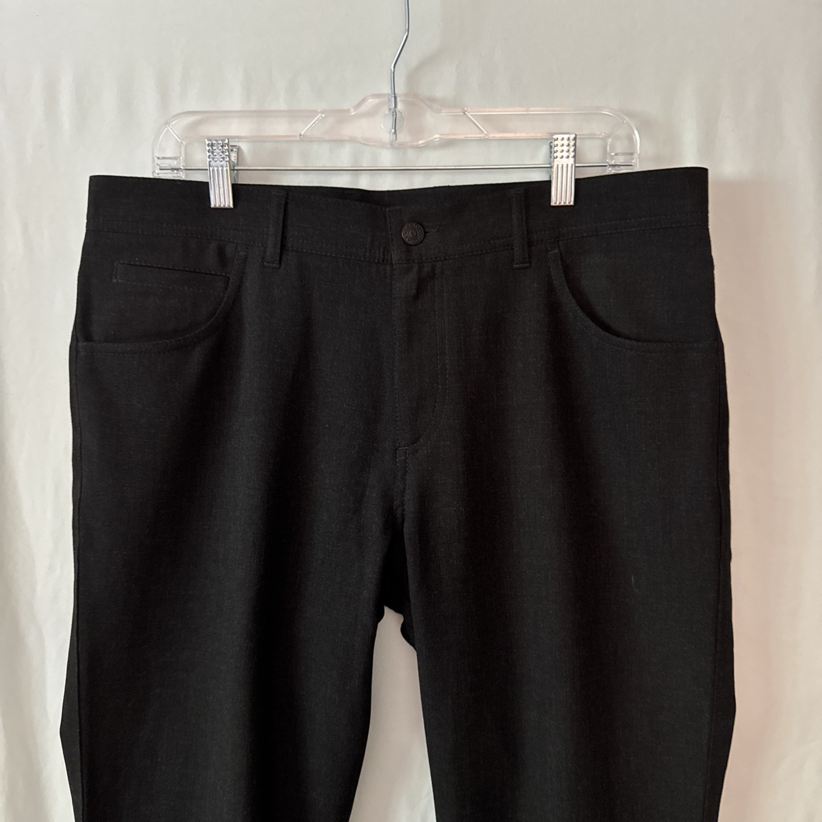 Alberto Mens 34-34 Stone Ceramica Modern Fit Black Stretch Pants NWOT