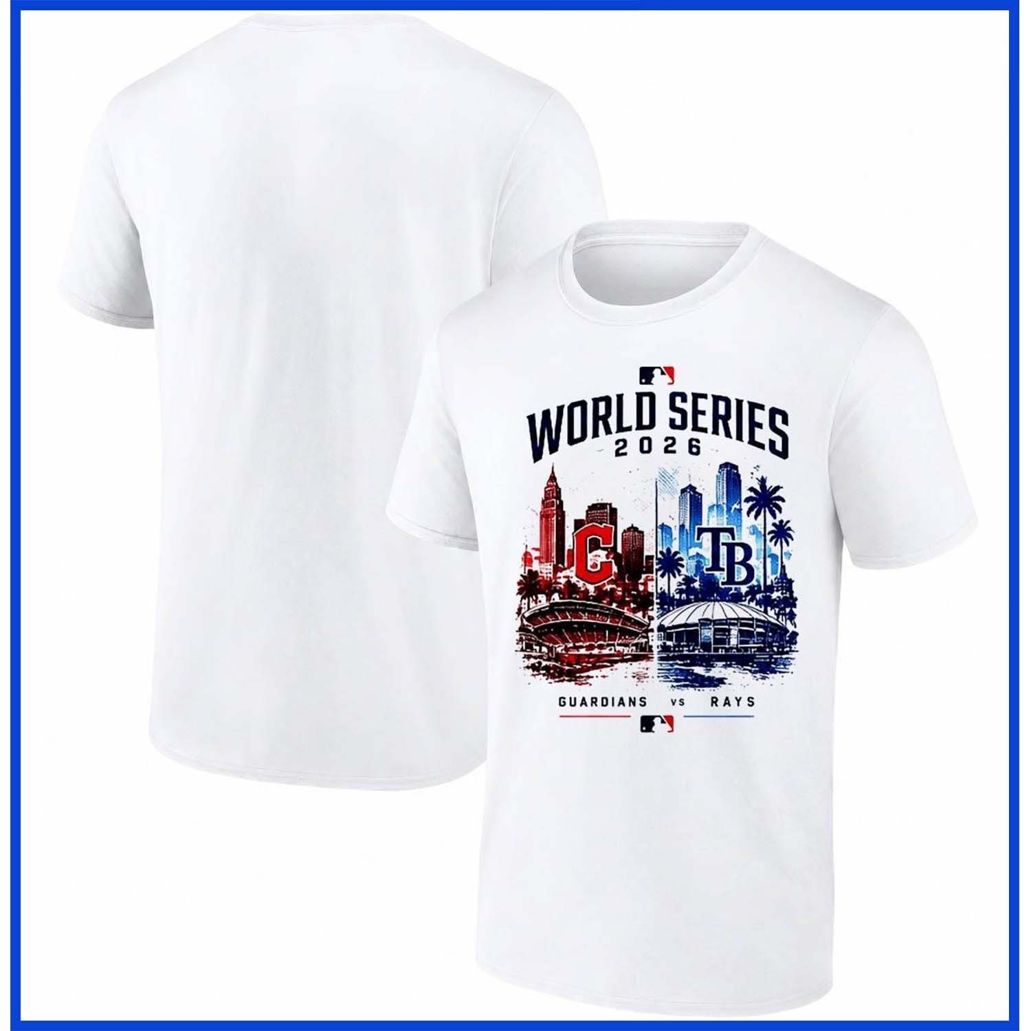💥HOT ITEM 2026 Cleveland vs Tampa Bay City Skyline Stadium Graphic T-Shirt