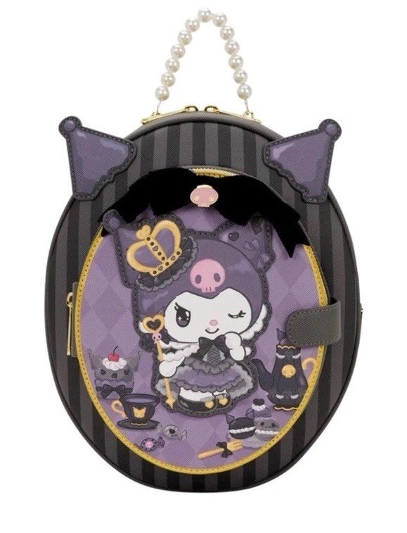 Loungefly Sanrio Kuromi 20th Anniversary Cameo Mini Backpack Brand New Rare