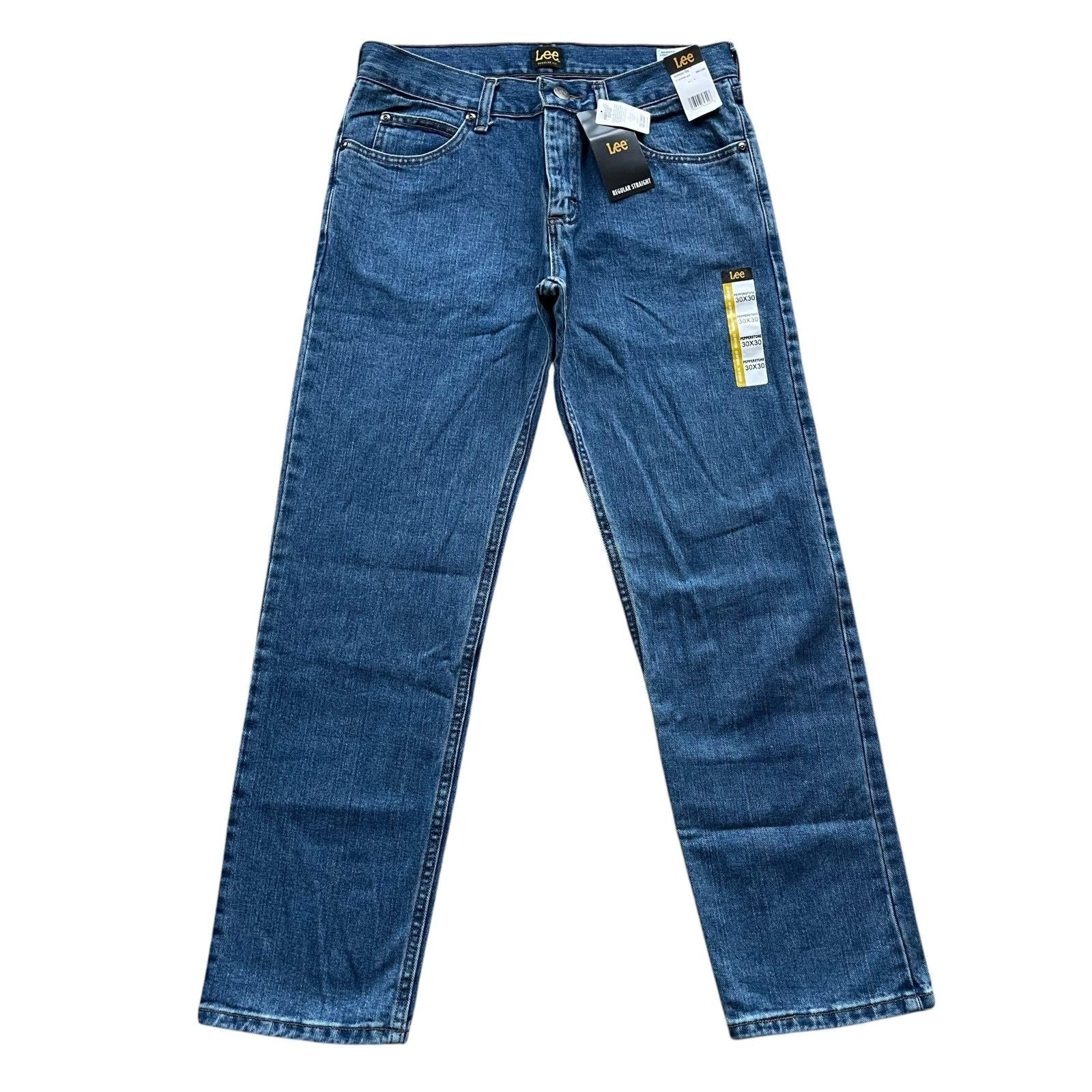 Lee Men's Legendary Regular Fit 100% Cotton Denim Straight Leg Jeans All Sizes