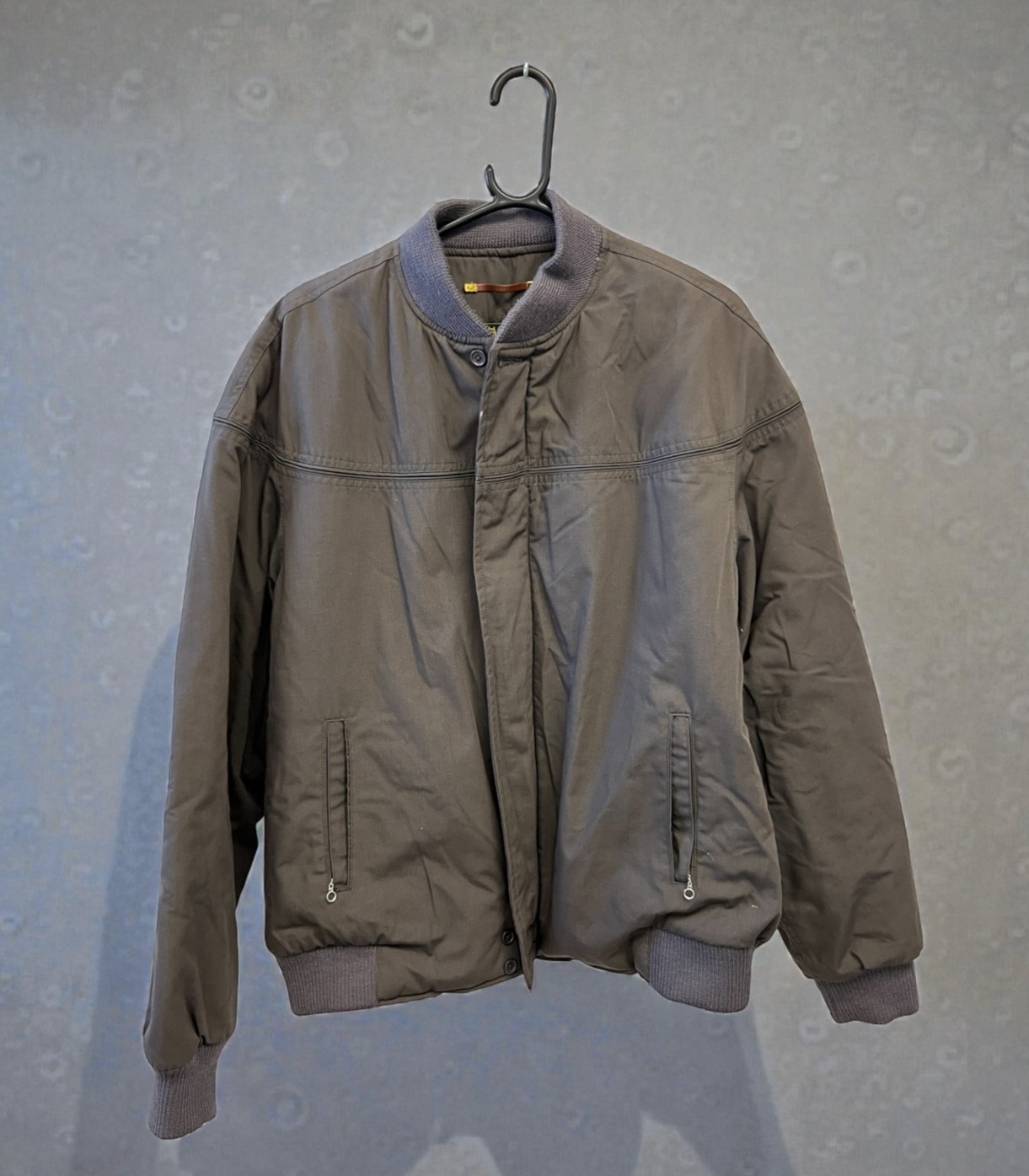 VTG Derby Of San Francisco Bomber Jacket Brown Grey Size XL Charity DS75