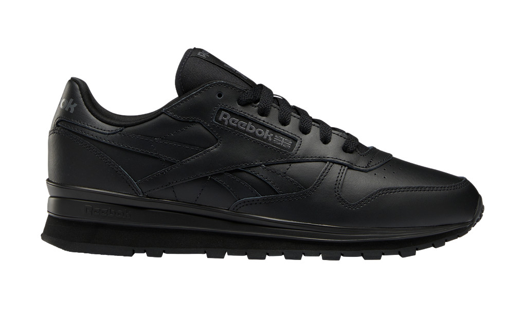 REEBOK MENS BLACK SNEAKER 100046160 CLASSIC LEATHER CLIP GX9728