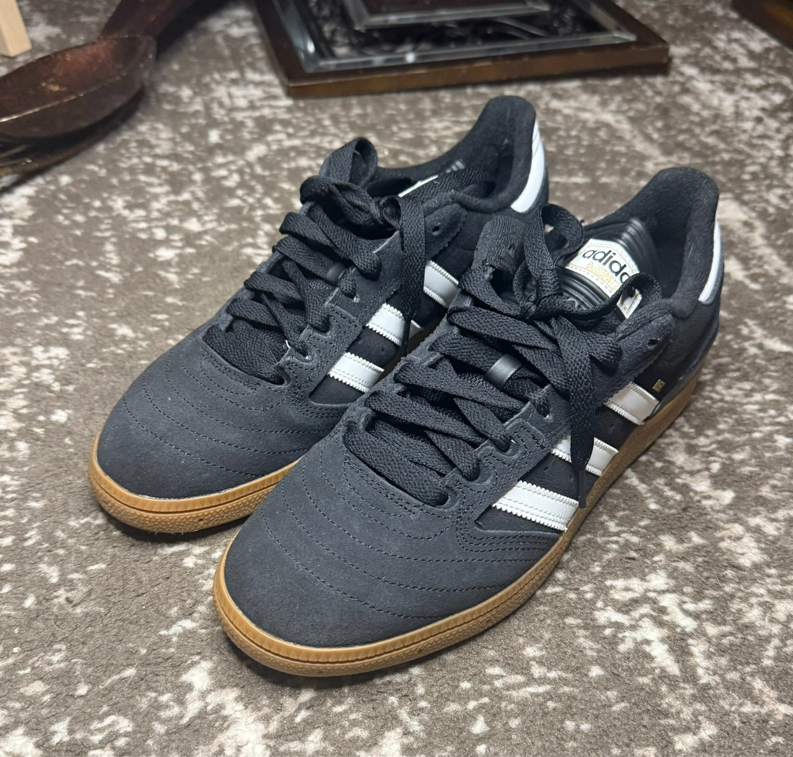 Size 10.5 - adidas Busenitz Black Gum - New with box