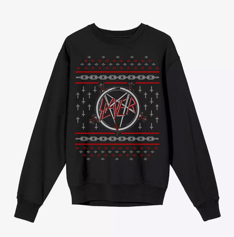 SLAYER Thrash Metal Unisex Holiday Pullover Sweatshirt XL NEW WITH TAGS