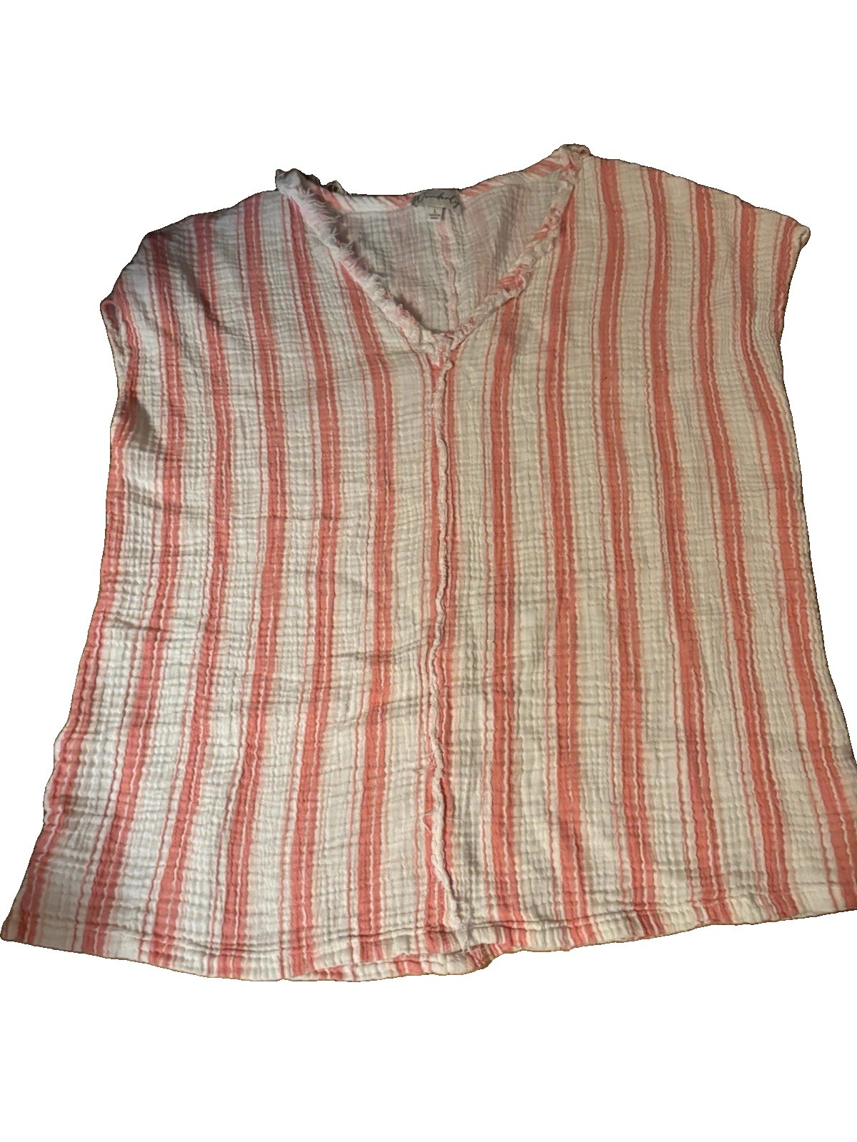 Waverly Striped Women’s Sleeveless Top - Large
