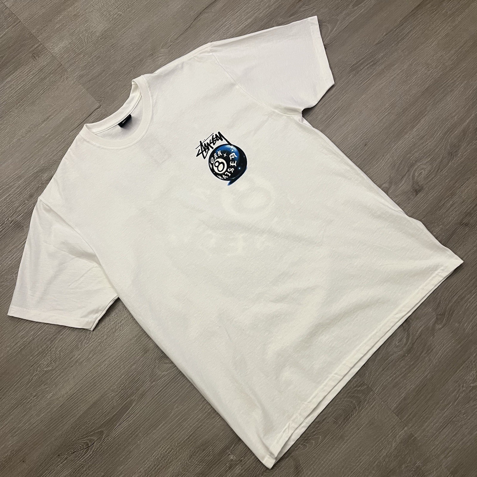 Stussy Born X Raised 8 Ball Tee Size Large Brand New