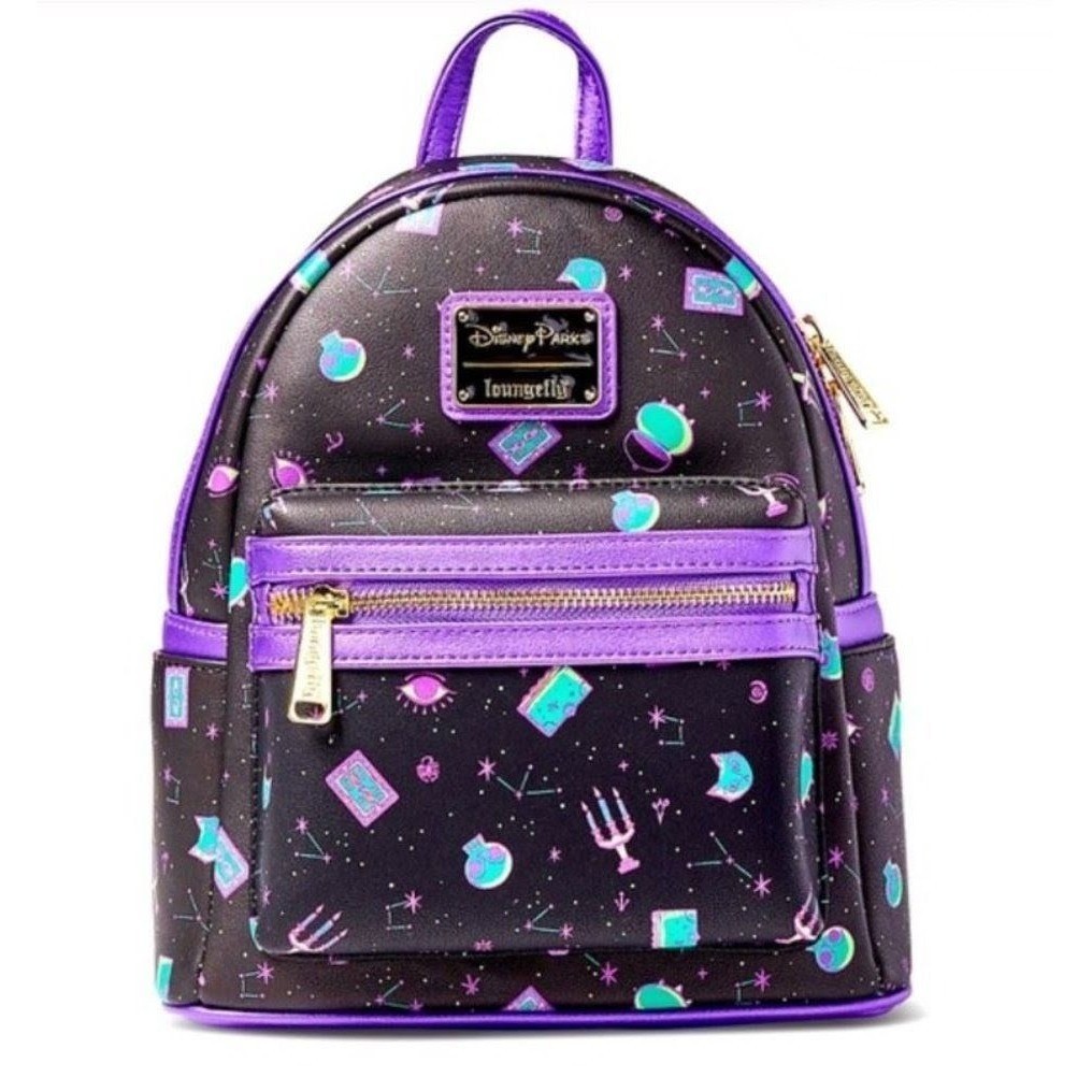 Disney Parks Loungefly Hocus Pocus Mini Backpack Purple Black Novelty Bag NEW