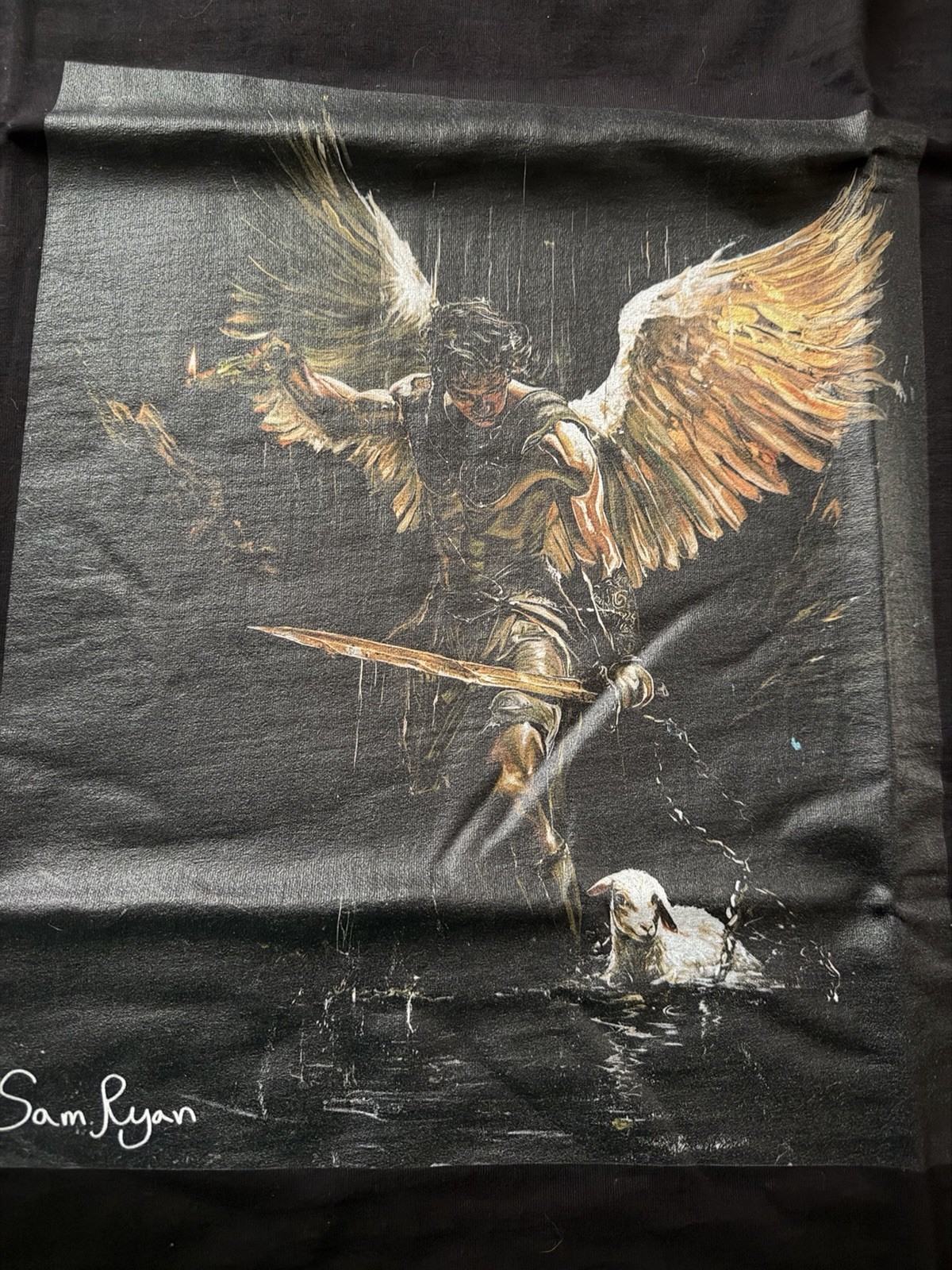 Sam Ryan Art Studio T-shirt Size XL ST. MICHAEL The ARCHANGEL NEW