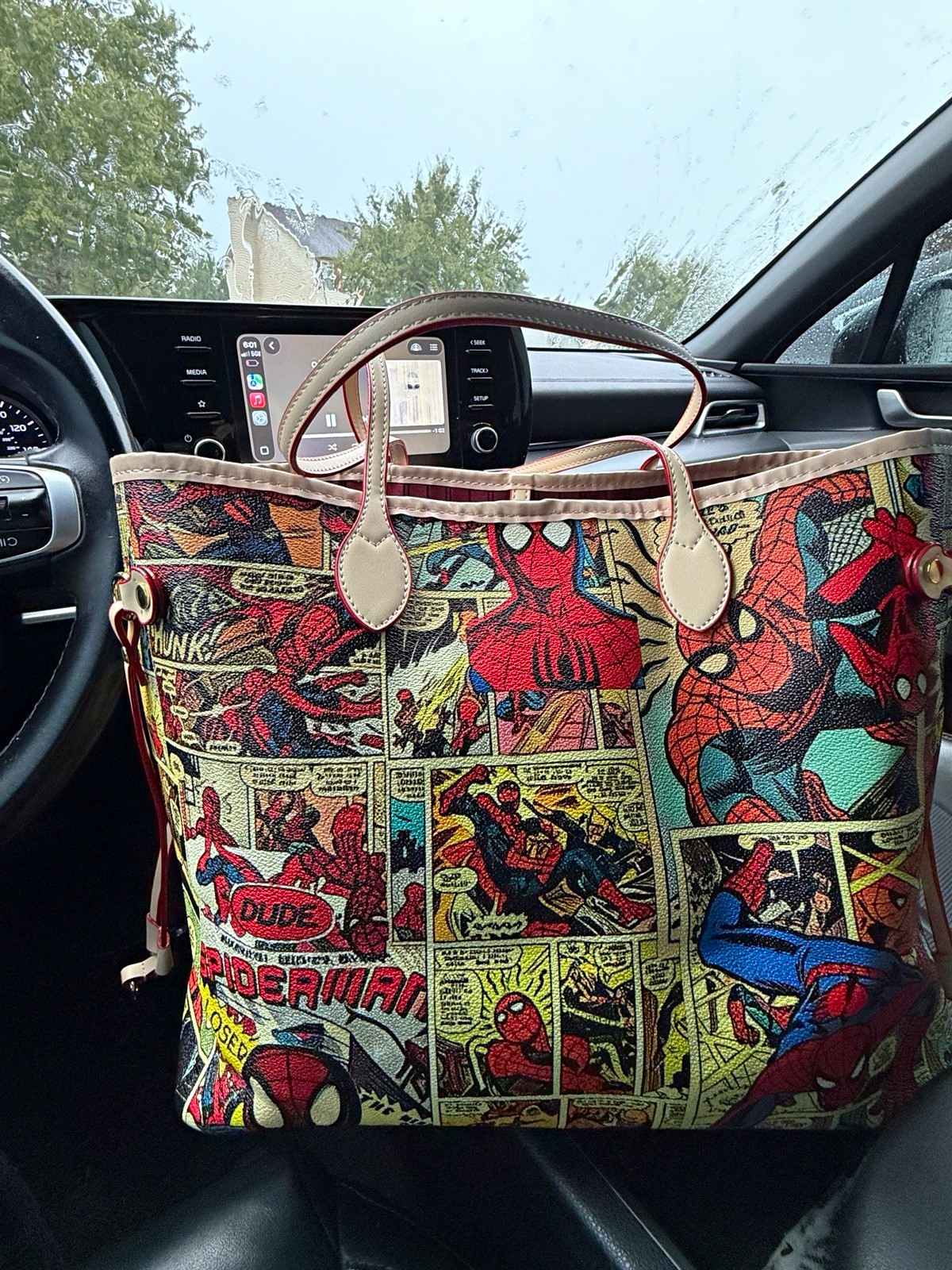 Marvel Spider-Man Comic Tote Bag