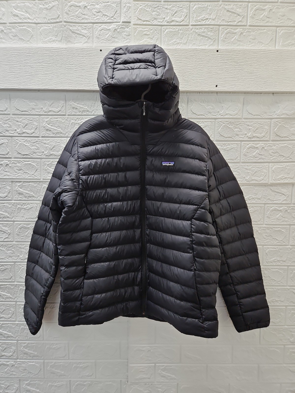 New Patagonia Men\'s Down Sweater Hoody Black Sz XL
