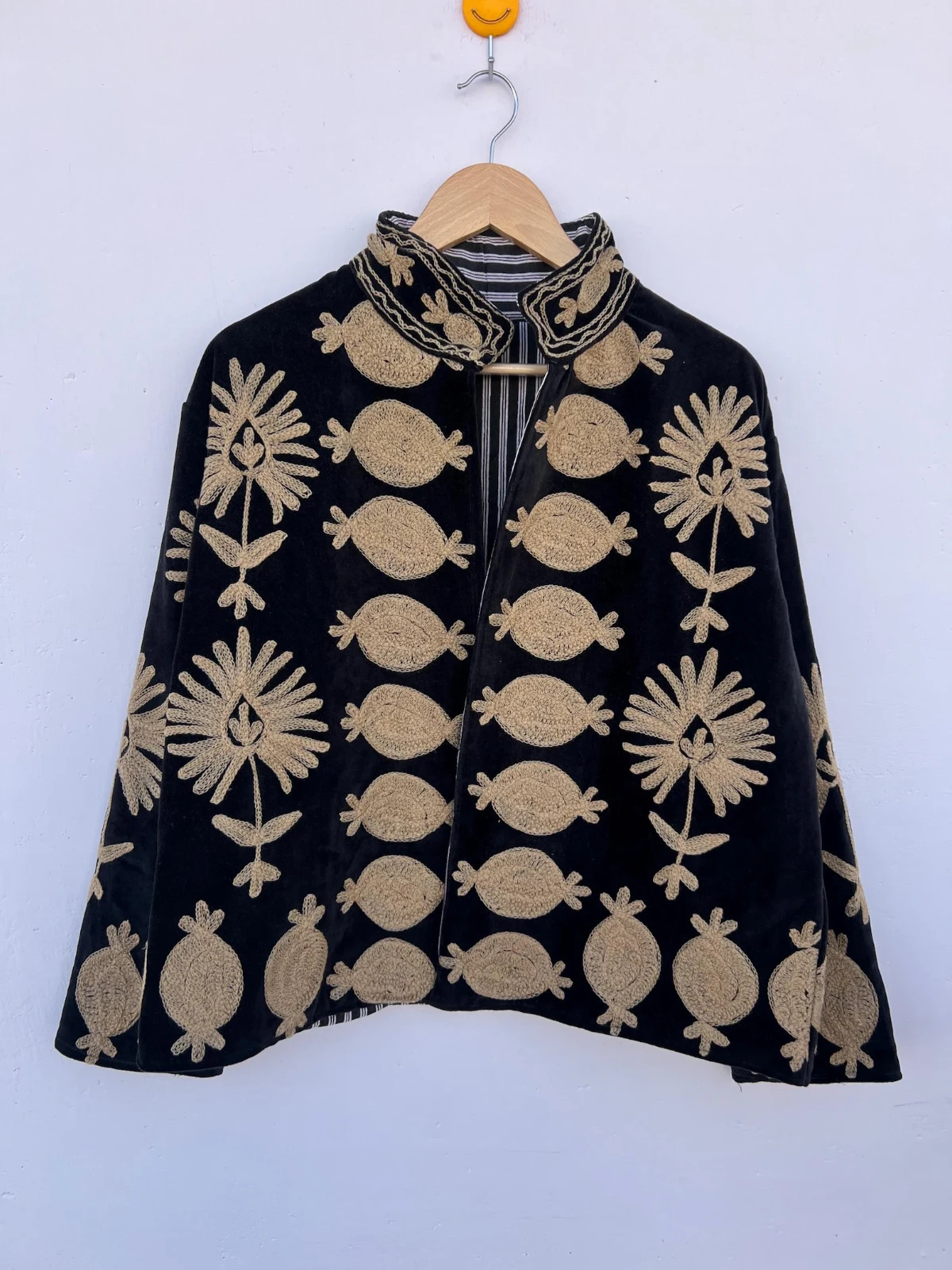 Handmade Embroidered Suzani Velvet Jacket | Winter Autumn Jacket | Women\'s Chic