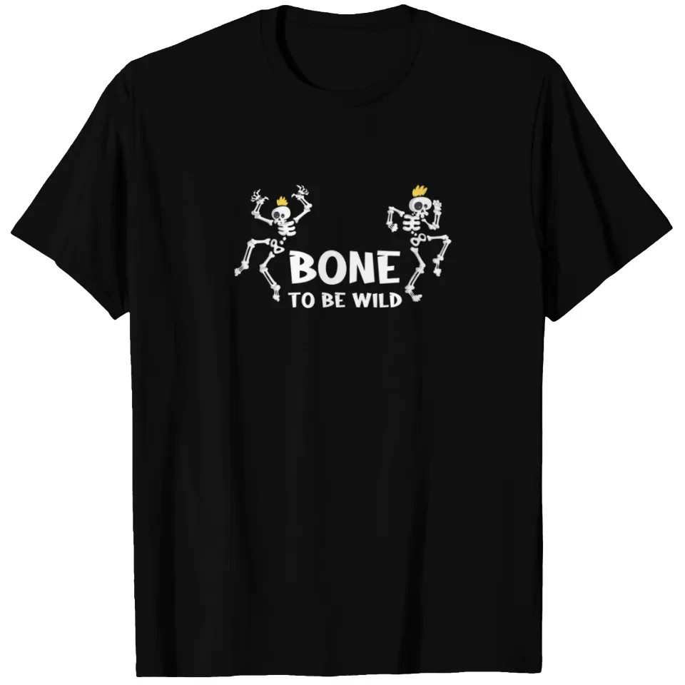 Bone To Be Funny Halloween Dancing Skeleton Costum T Shirts