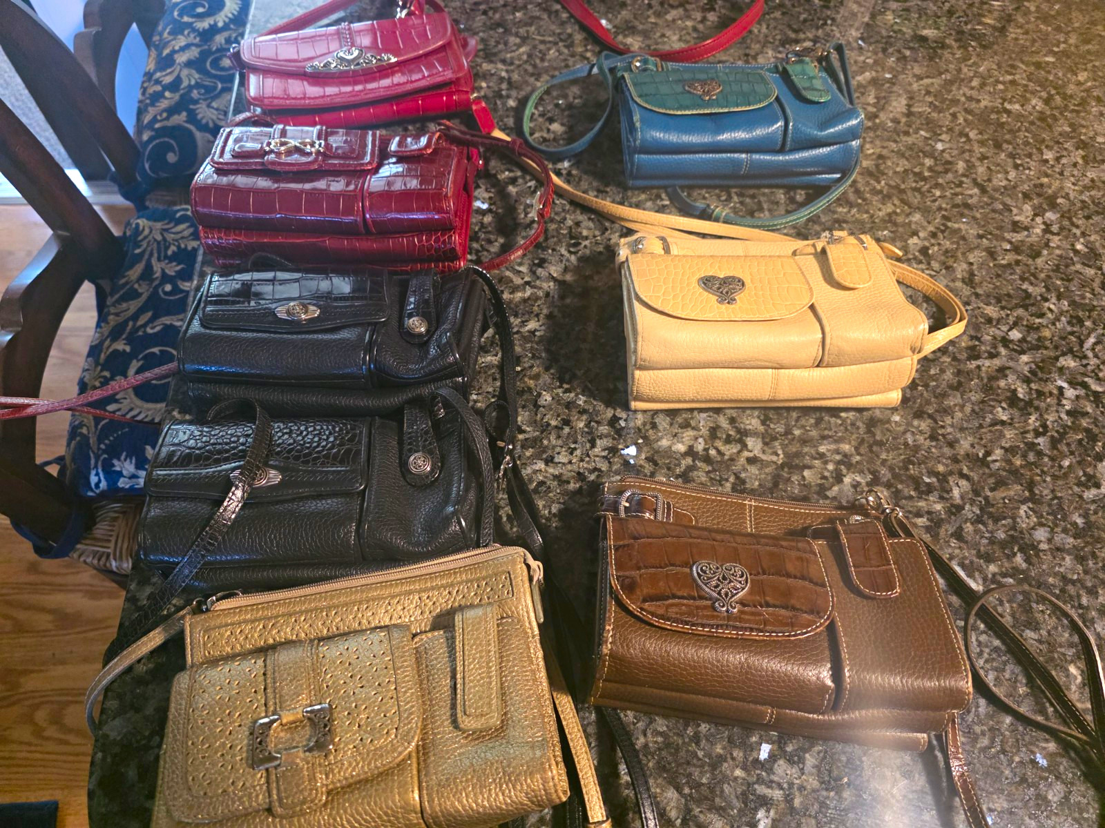 Lot of 8 vintage BRIGHTON Purses Small Crossbody