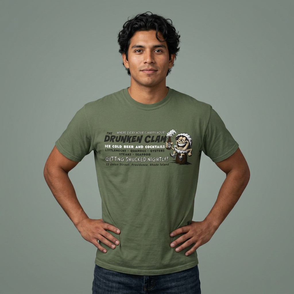 Drunken Clam Dive Bar T-Shirt |  Pub Crawls Tee | Bar Lover Gift