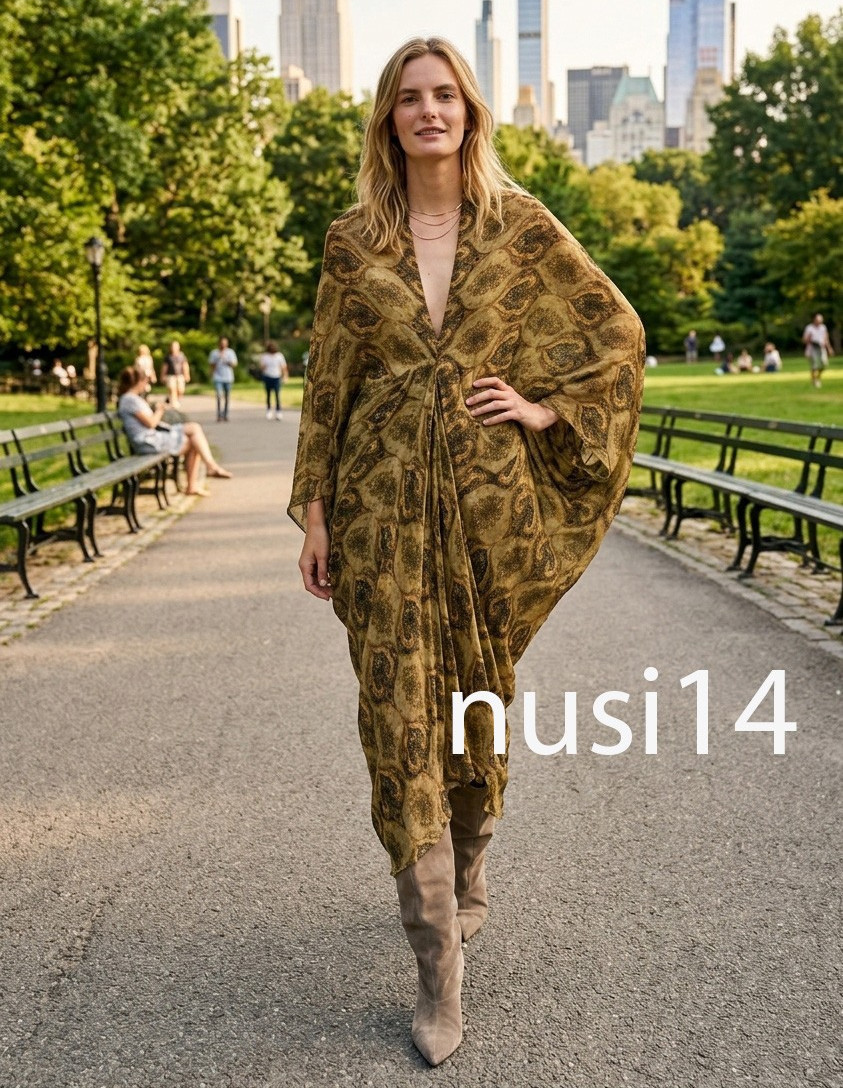 ZARA NEW WOMAN ASYMMETRIC ZW COLL PRINTED MIDI DRESS XS-S,M-L OCHER 9079/019/703