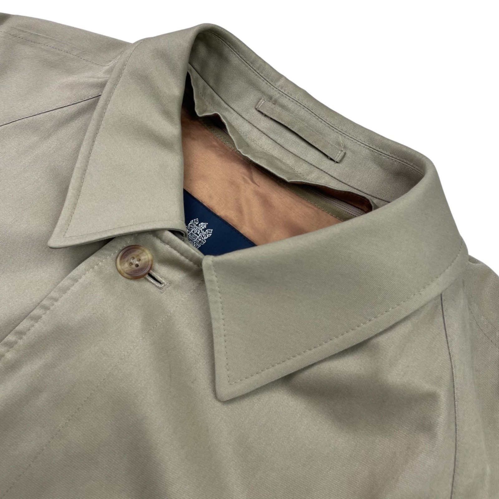 Aquascutum Men\'s Excelsior Cotton Blend Wool Lined Trench Coat Khaki/Tan • 42L