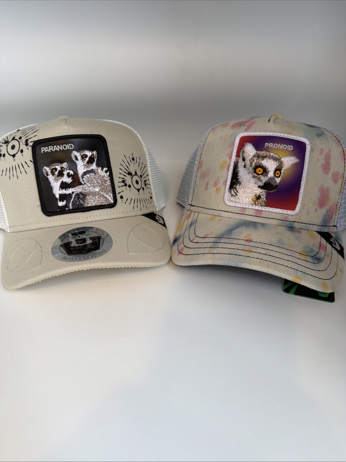 Goorin Rare Authentic Lemur New NWT PARANOID PRONOID HAT FRIDAY TRUCKER BUNDLE