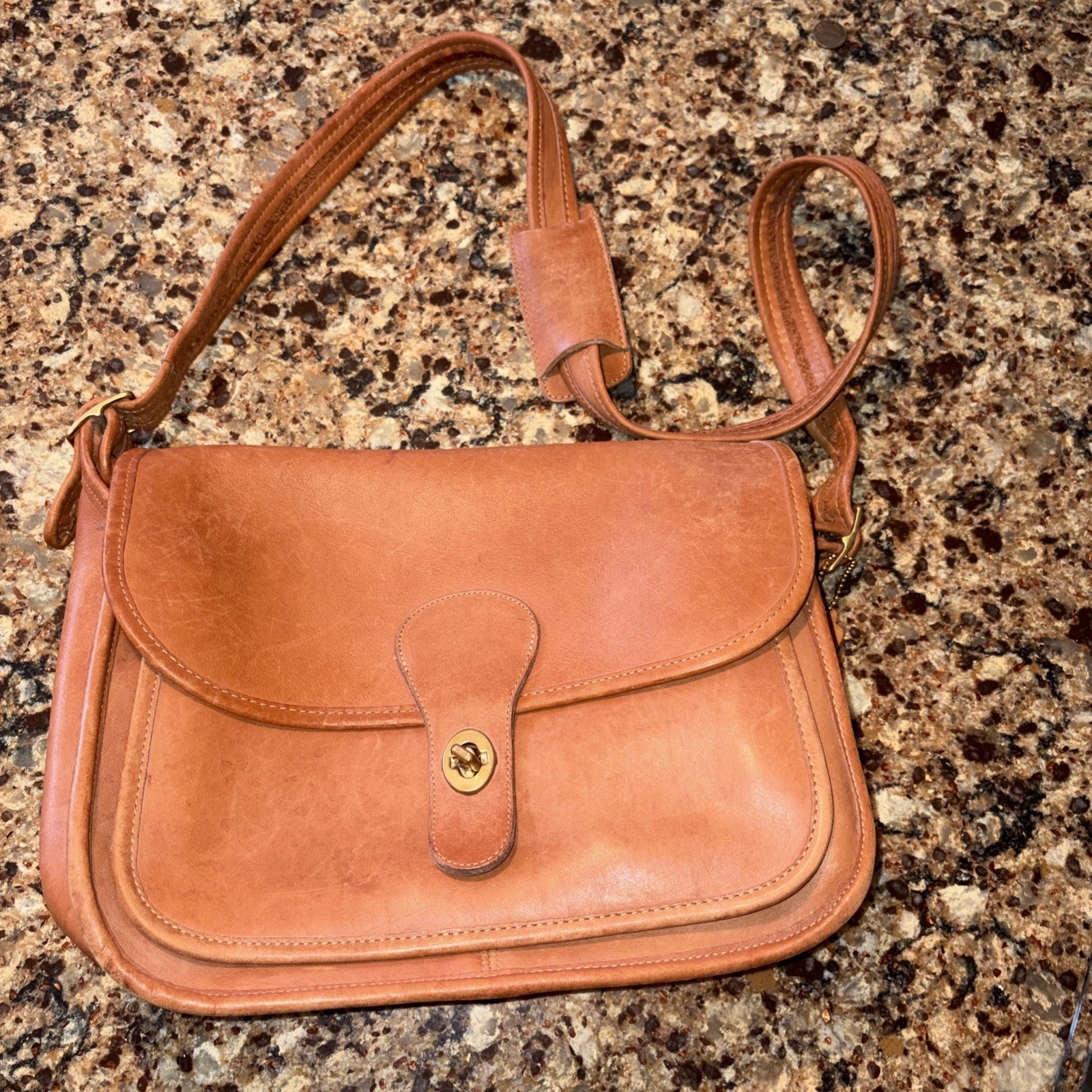 Vintage Coach Original Rambler shoulder bag, British Tan Rare Soft Leather