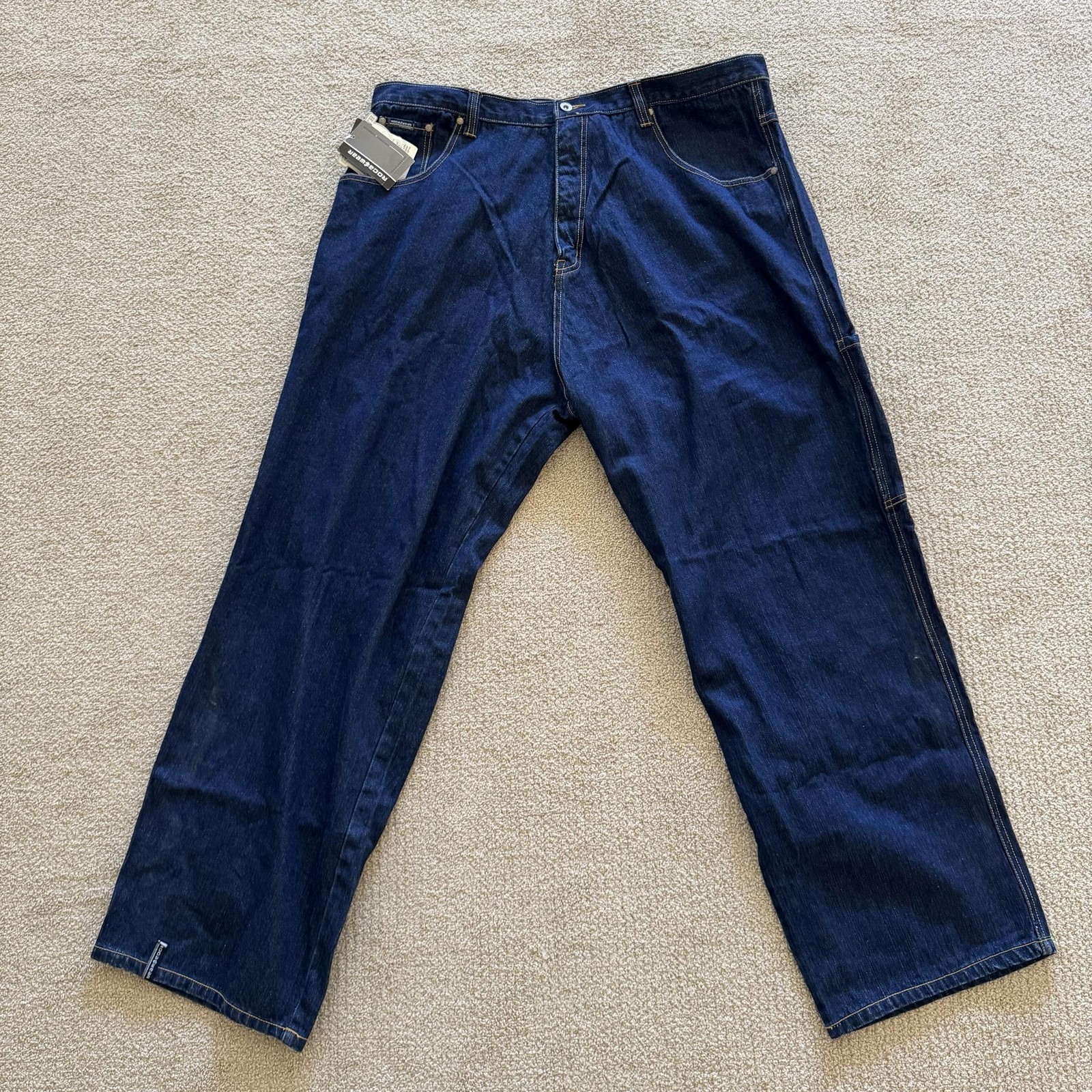 Vintage Rocawear Jeans Mens 46x34 Blue Dark Wash Relaxed Wide Leg Hip Hop Denim