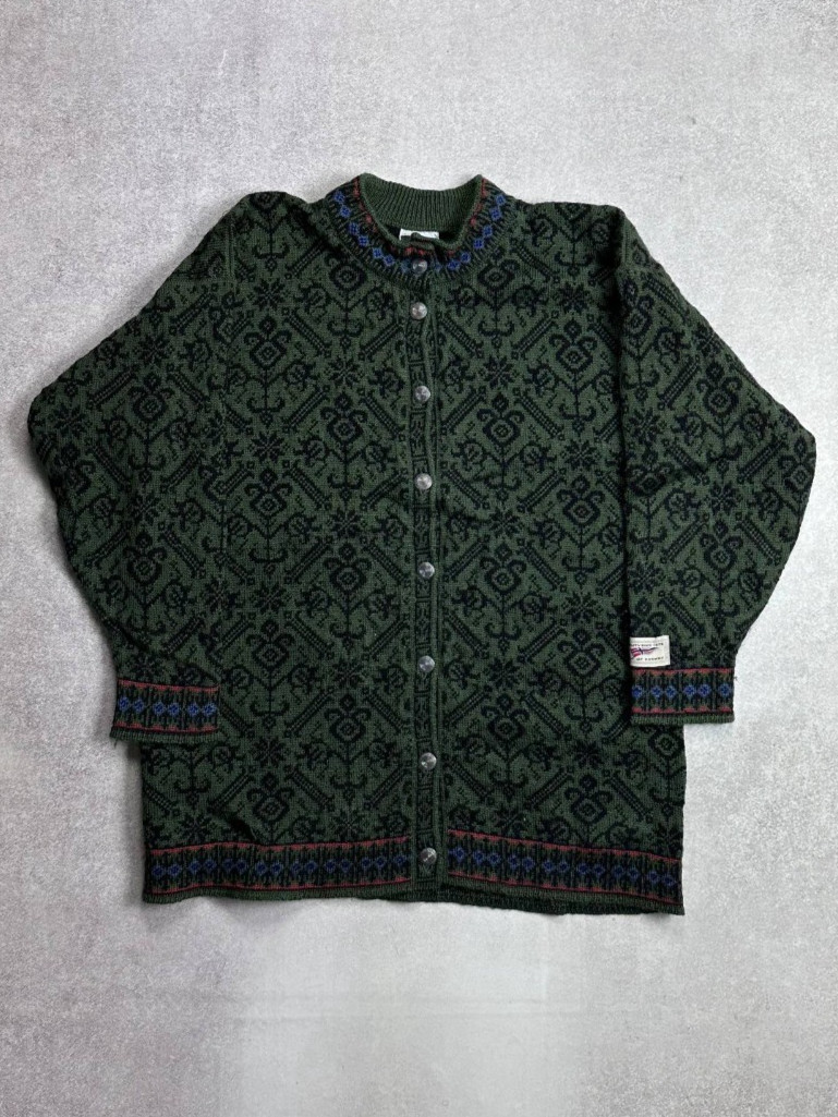 VINTAGE DALE OF NORWAY KNIT CARDIGAN SWEATER M RARE WOOL