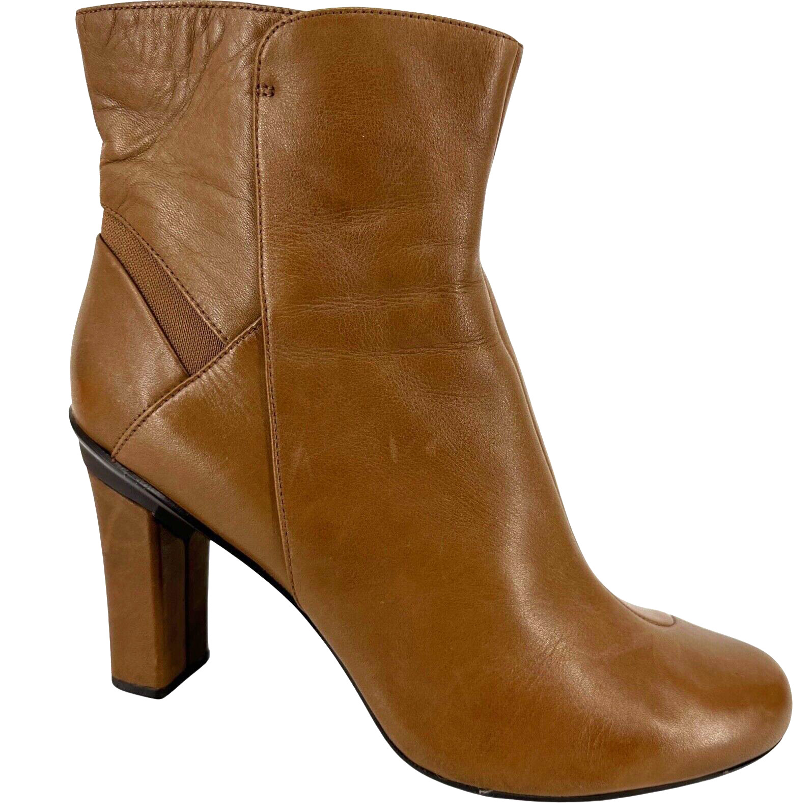 Women\'s New TSUBO Kemma Chestnut Brown Leather Ankle Boots Shoes size 11M