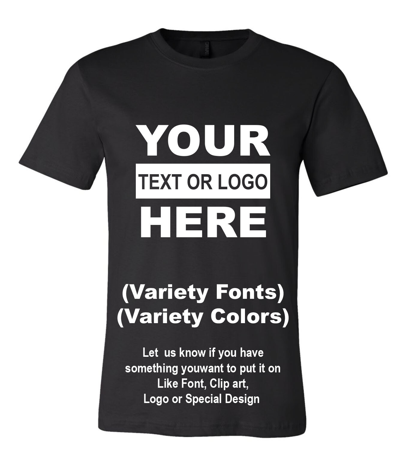 Personalized Custom T-Shirt Print Your Logo Photo Custom Made Shirt