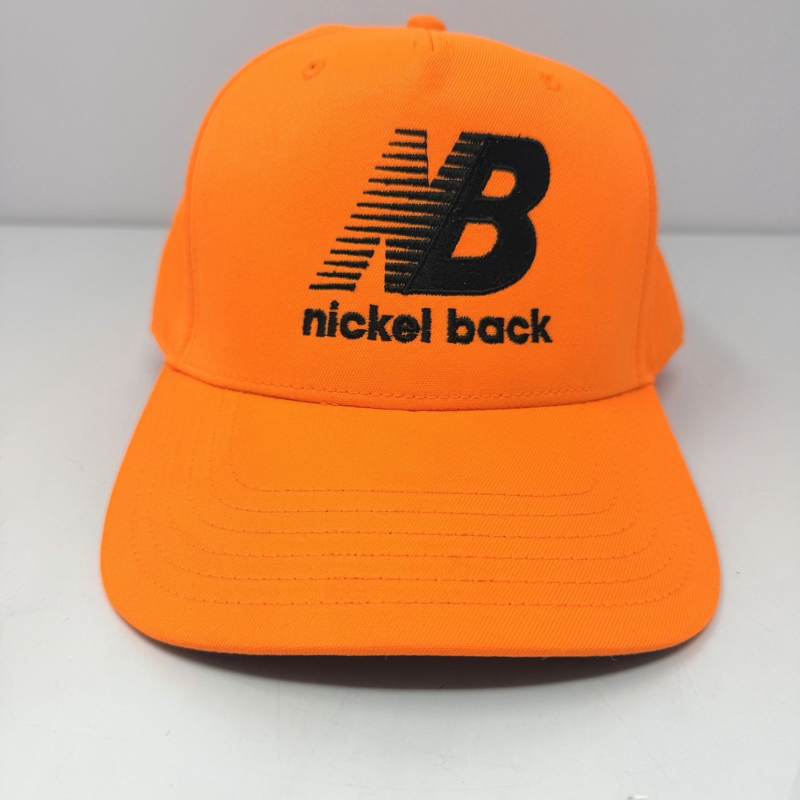 Meth Syndicate Nickel Back Band NB New Balance Parody Hat Snapback Cap Orange