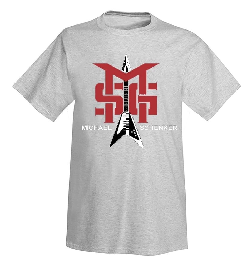 Hot Michael Schenker Heavy Cotton Sport Grey All Size Shirt EN993