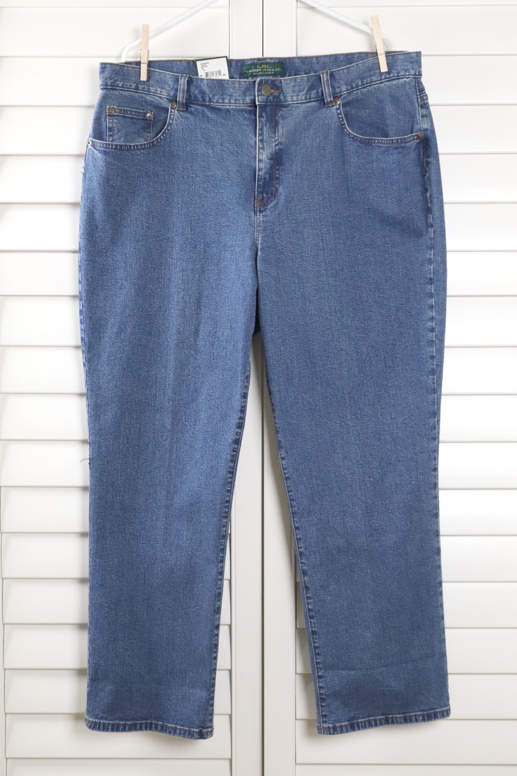 LAUREN RALPH LAUREN Jeans Co. LRL NWT $65 Stanton Straight Leg Jeans Size 18W