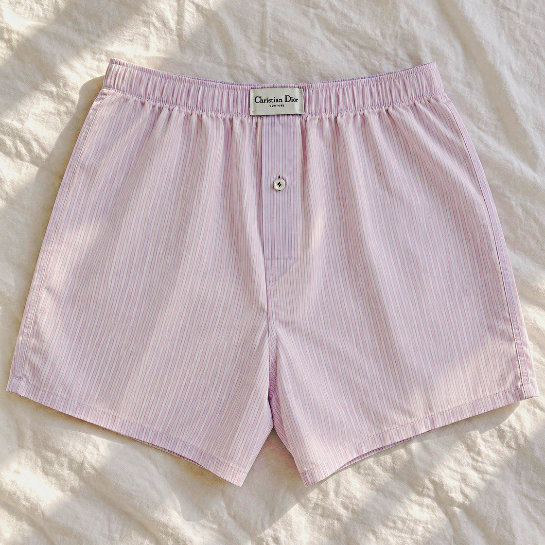 Dior/Christian Dior Couture Cotton Boxer Shorts in Pink, M