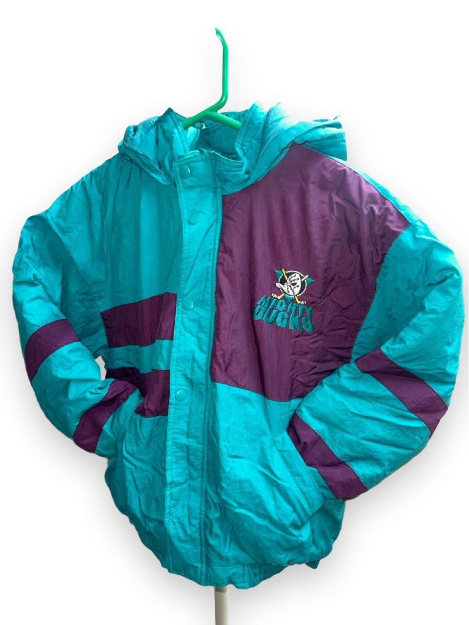 Vintage Mighty Ducks Starter Jacket Womens 18 XL NHL HOCKEY