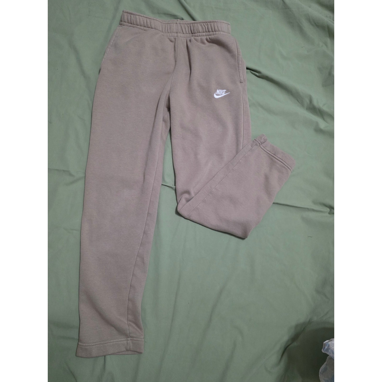 Nike Sportswear Club Fleece Joggers Malt Tan Beige Size Medium M
