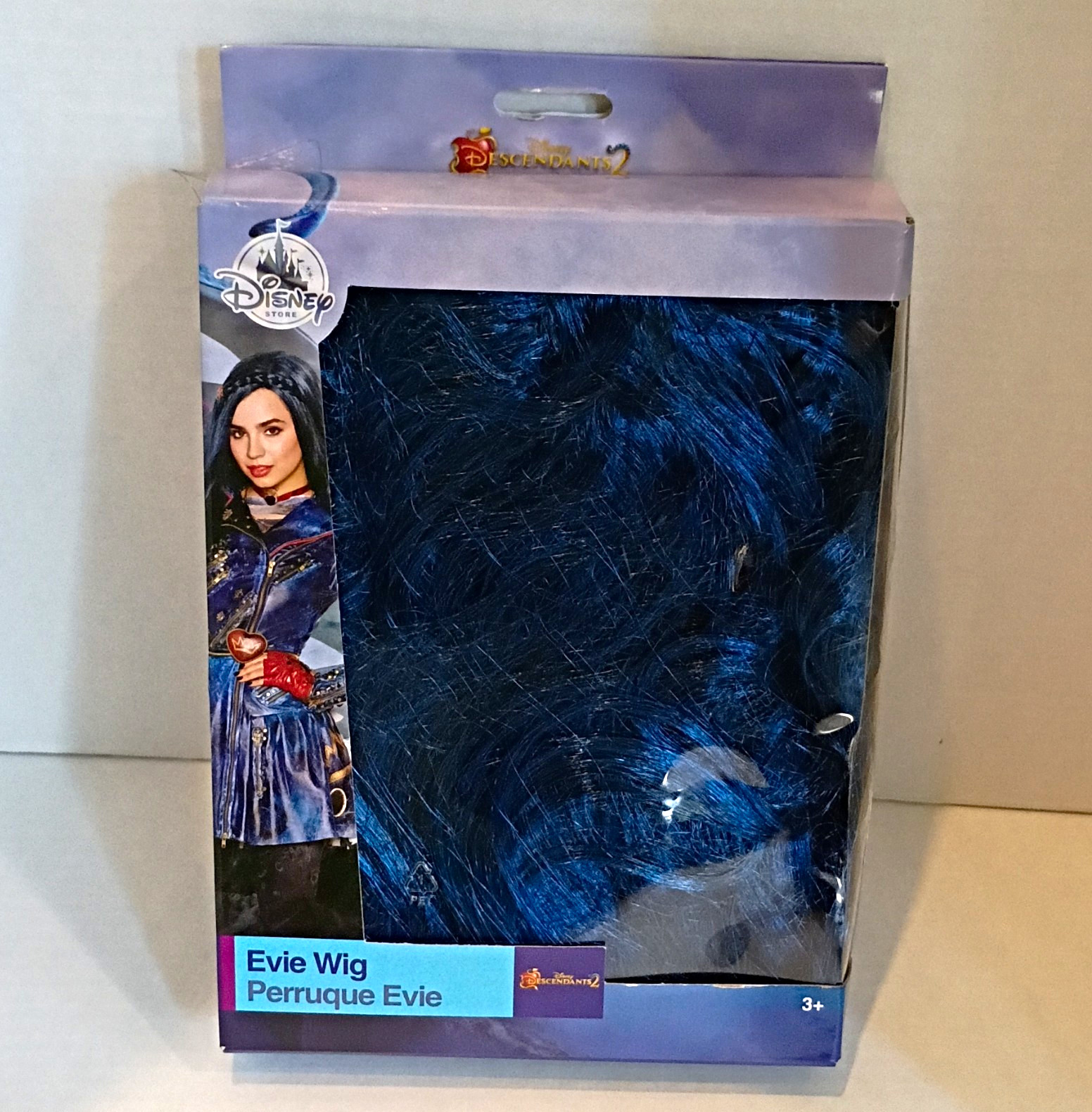 New Disney Descendants 2 Girls Wig Evie Blue Braid Costume Halloween Dress Up
