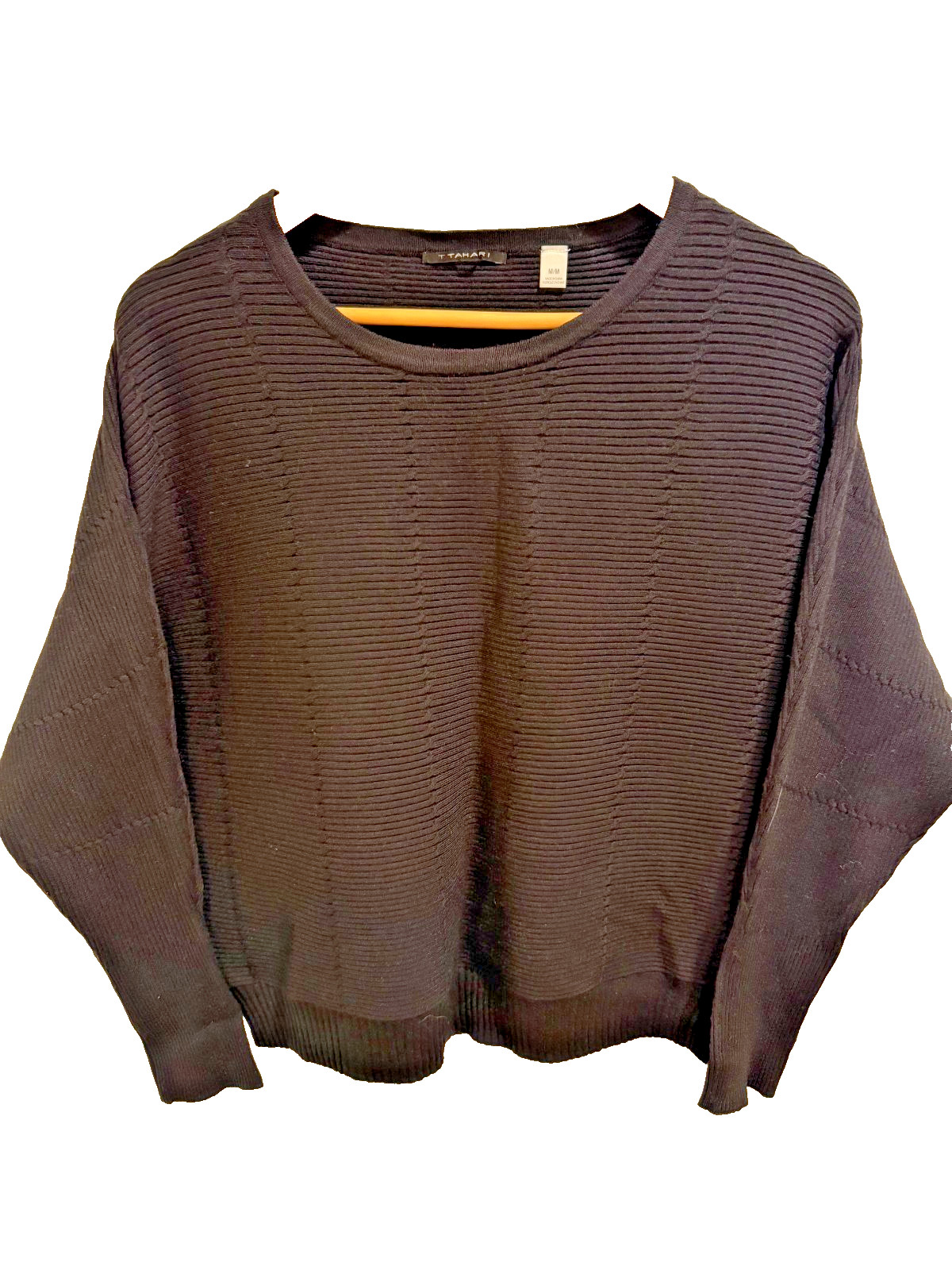 T Tahari Ribbed Dolman Sleeve Sweater – Medium