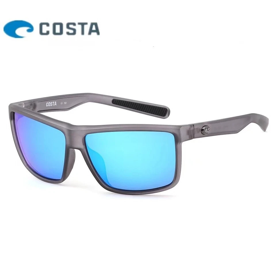 New In Box Costa Rinconcito 580p Polarized Sunglasses Smoke gray frame/ Blue