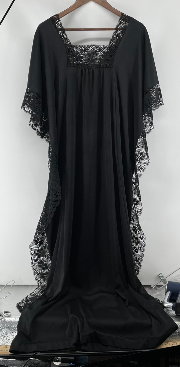 Vtg Shelly\'s Tall Girls Dress One Size Styled in California 70s Kaftan Maxi Boho
