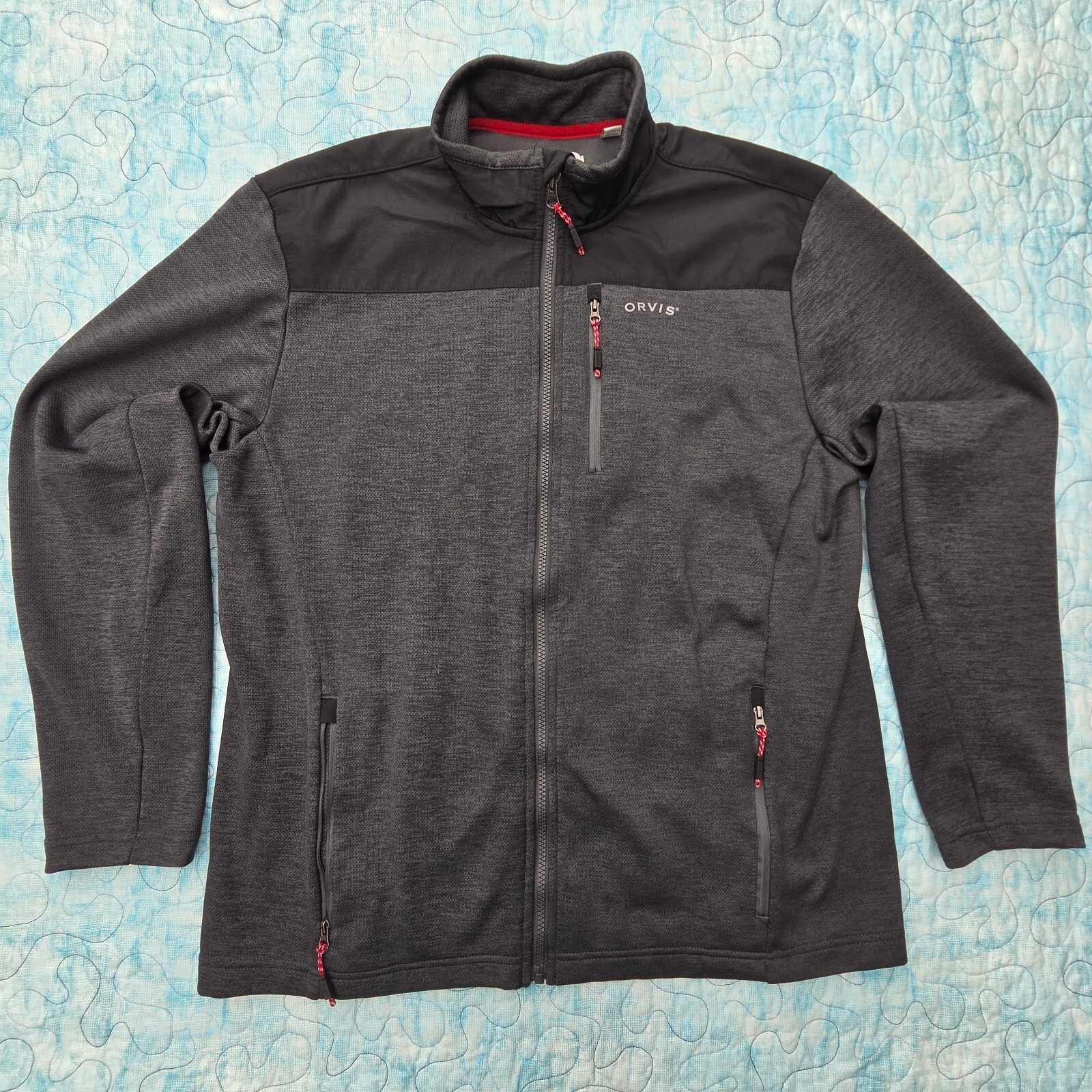 Orvis Classic Collection Men\'s Lightweight Full-Zip Jacket Size Large