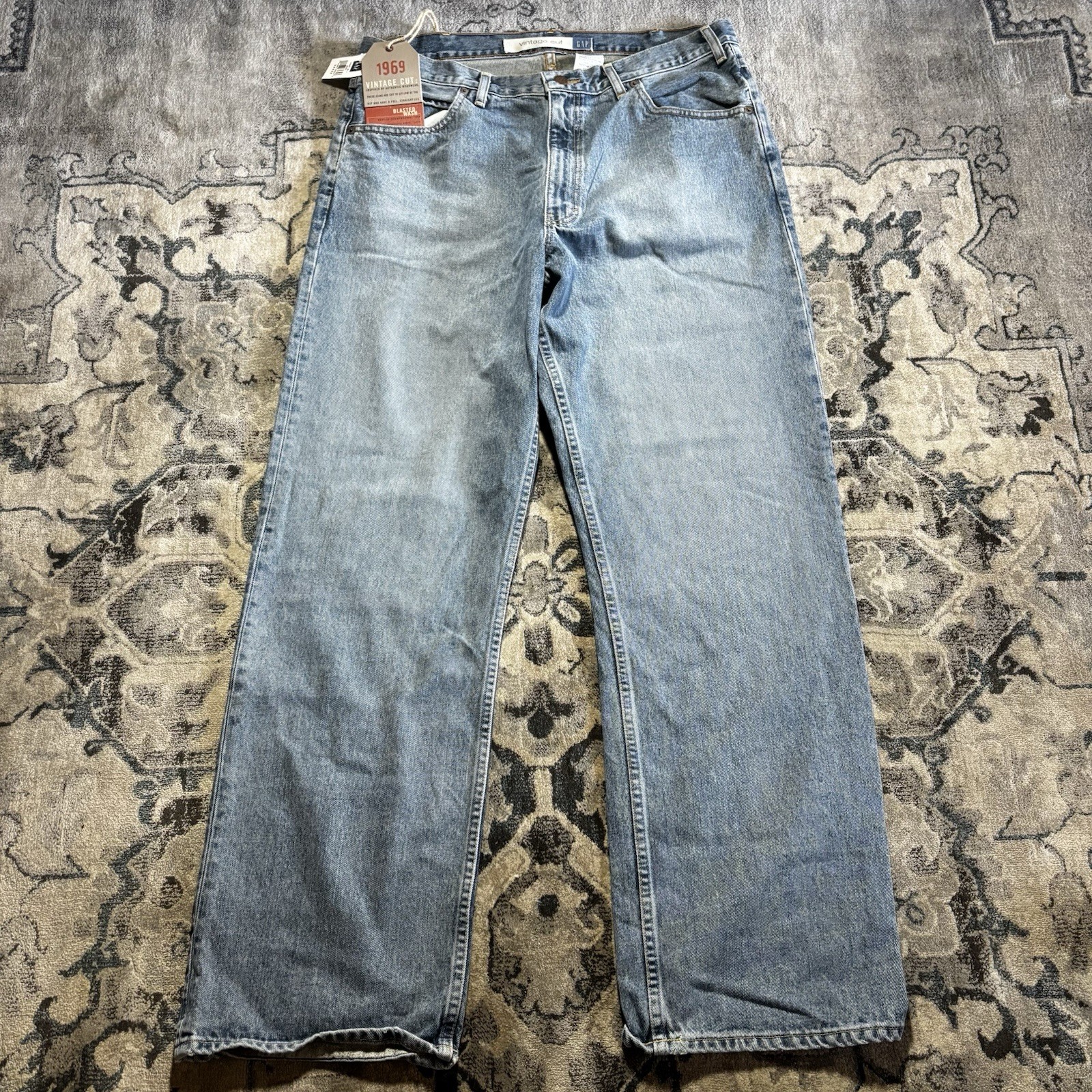 NWT Gap 1969 Vintage Cut Jeans Men\'s 36x32 Made in USA Denim