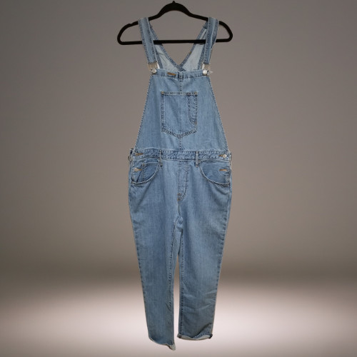 Levi\'s Premium Vintage-Inspired Women\'s L Light Wash Denim Bib Overalls