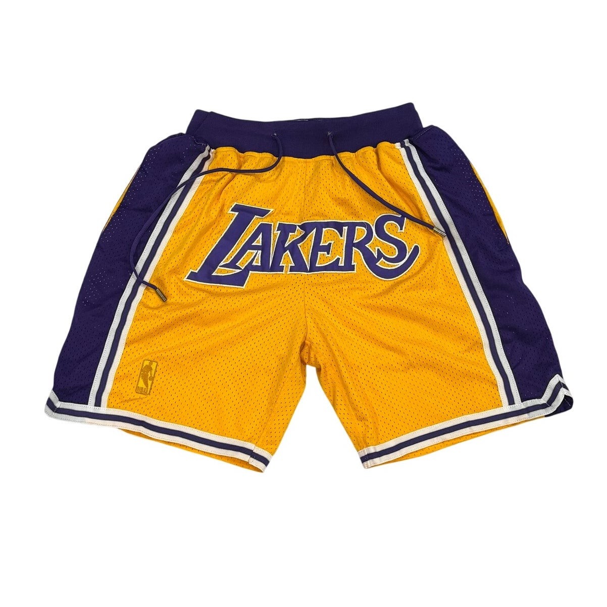 Just Don x Mitchell & Ness Men\'s M Lakers 1996-97 Gold Mesh Shorts EUC