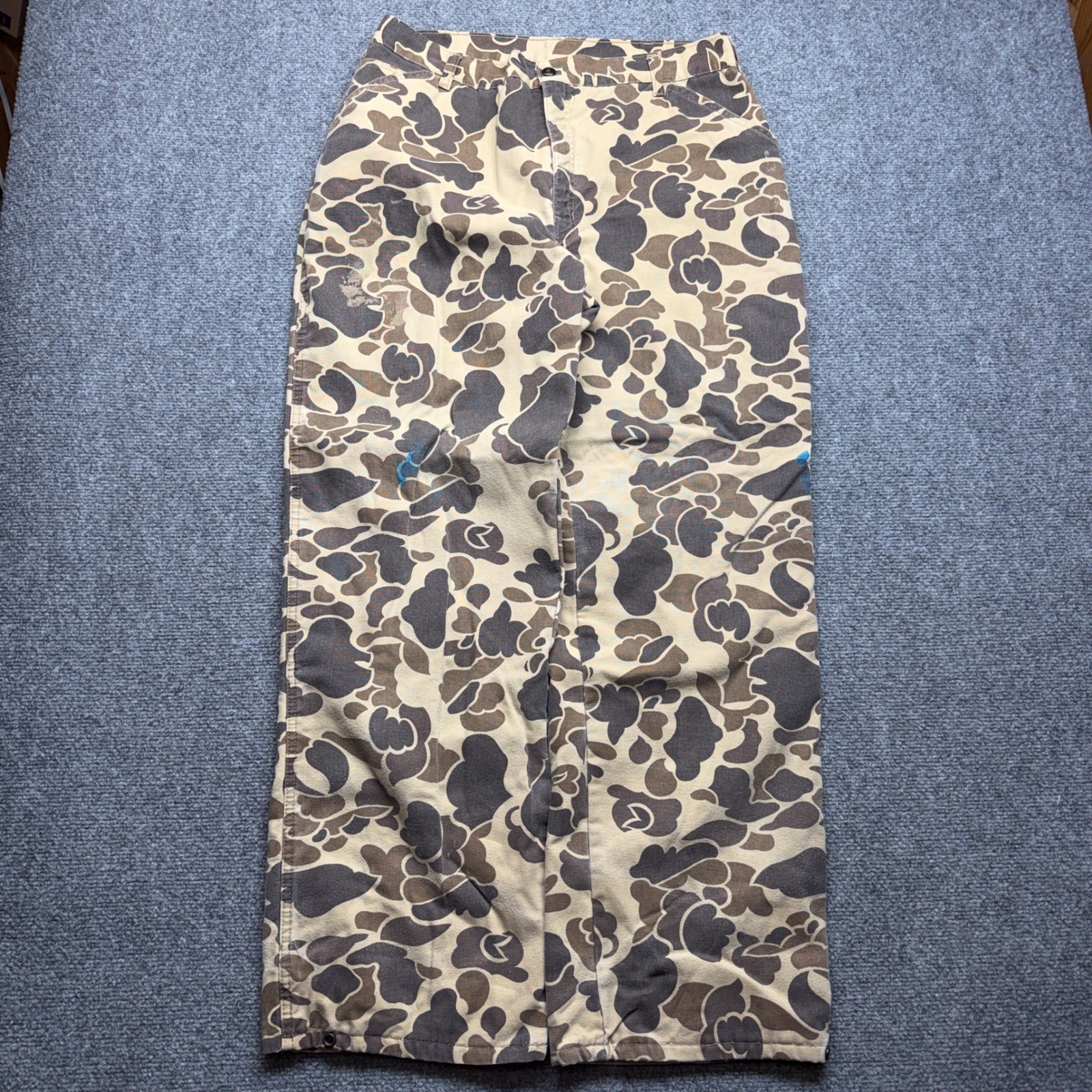 Vintage Walls Blizzard-Pruf Duck Camo Insulated Hunting Pants Mens 35x30.5