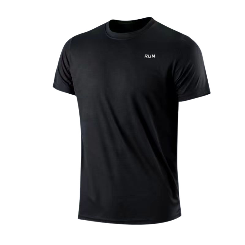 Men\'s Quick Dry Short Sleeve Gym Running Moisture Wicking Round Neck T-Shi