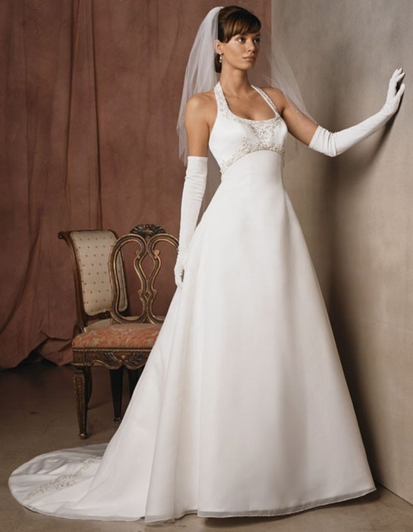 Casablanca Bridal Ivory Satin Organza Embellished Wedding Dress Gown Size 6 $999