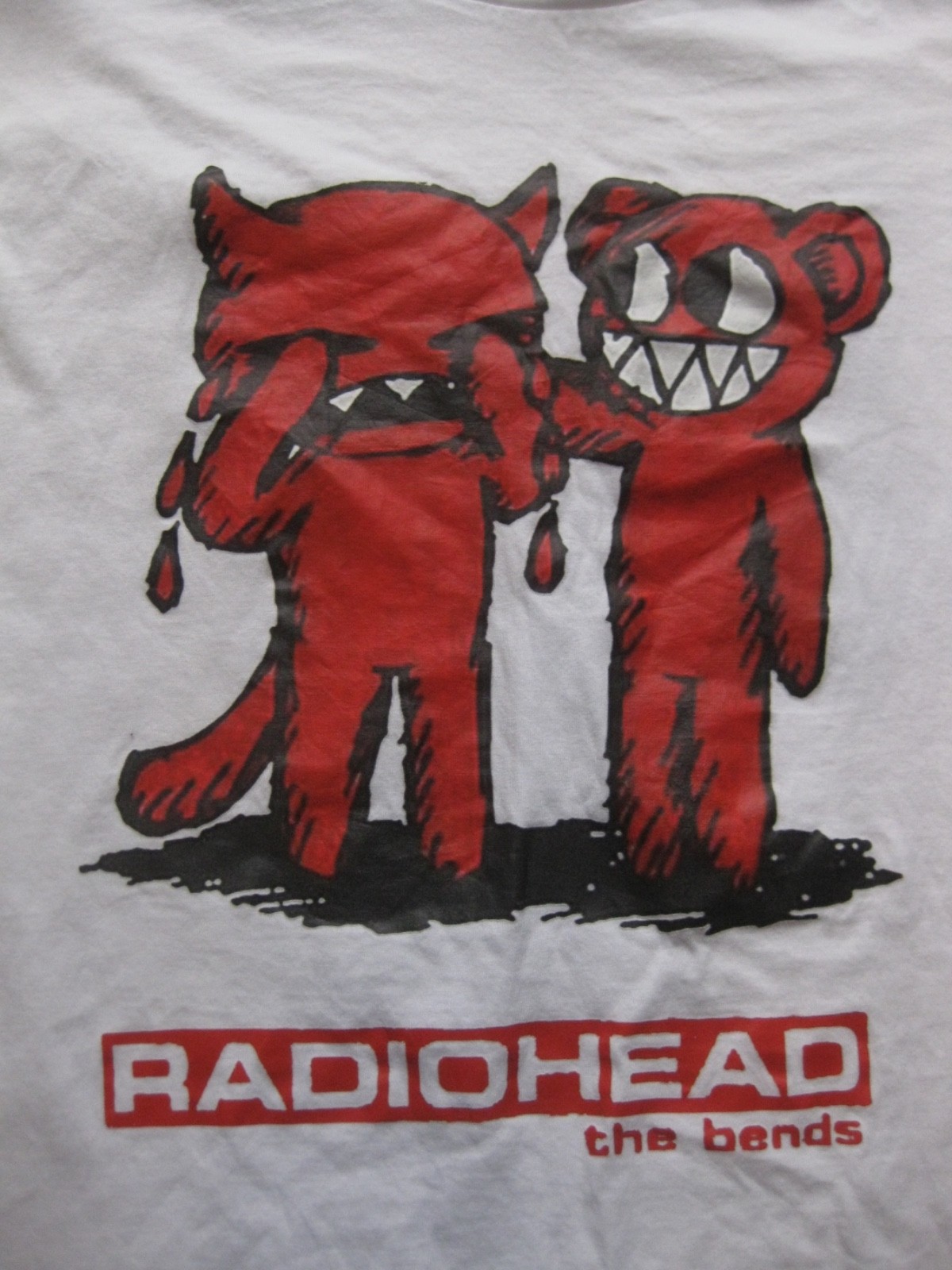 vintage RADIOHEAD - THE BENDS  -  T-Shirt - 2XL  T-shirt  XXL - WHITE