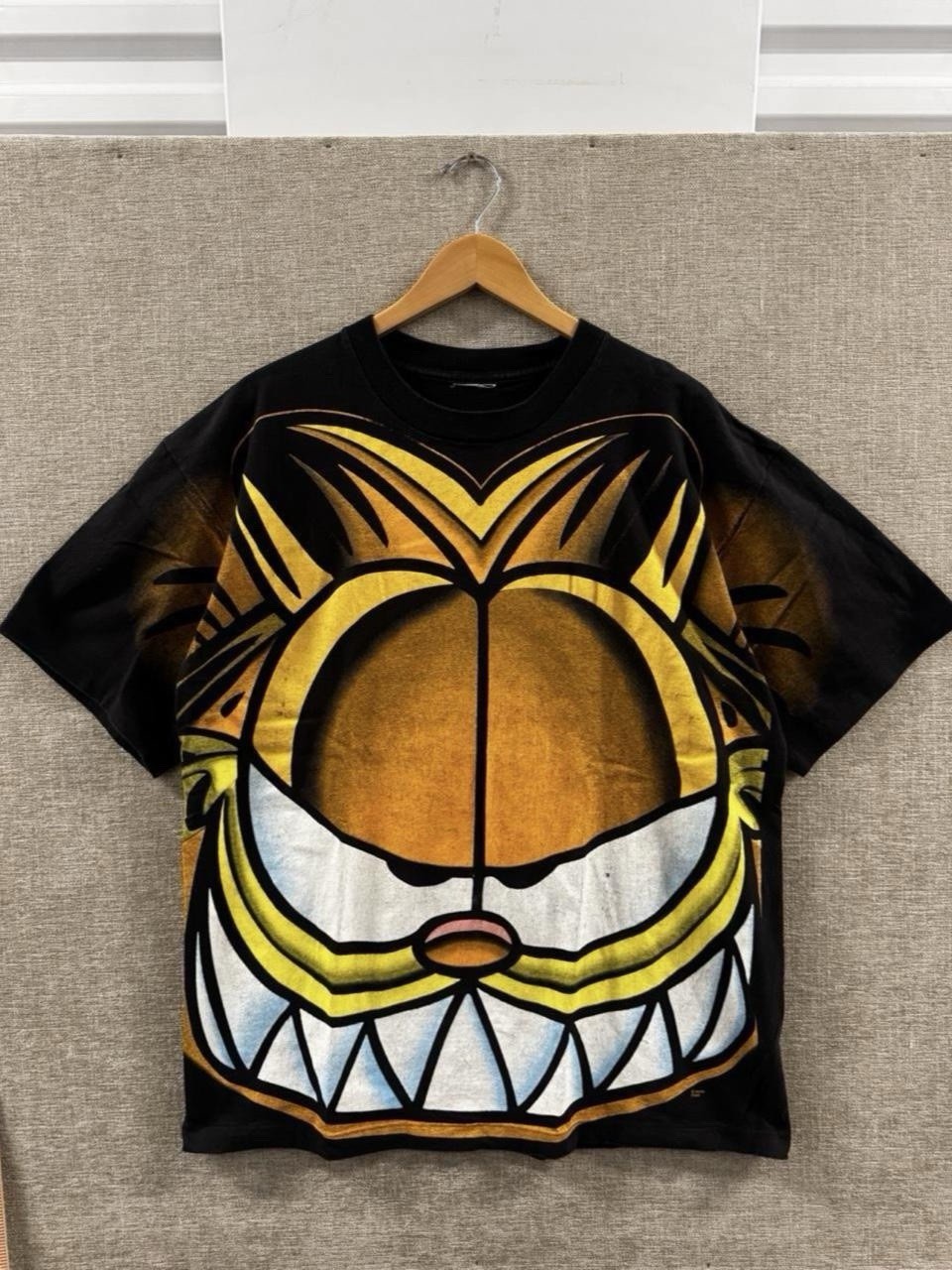 Vintage 90s Garfield AOP Tee Shirt Size XL Single Stitch Made In USA