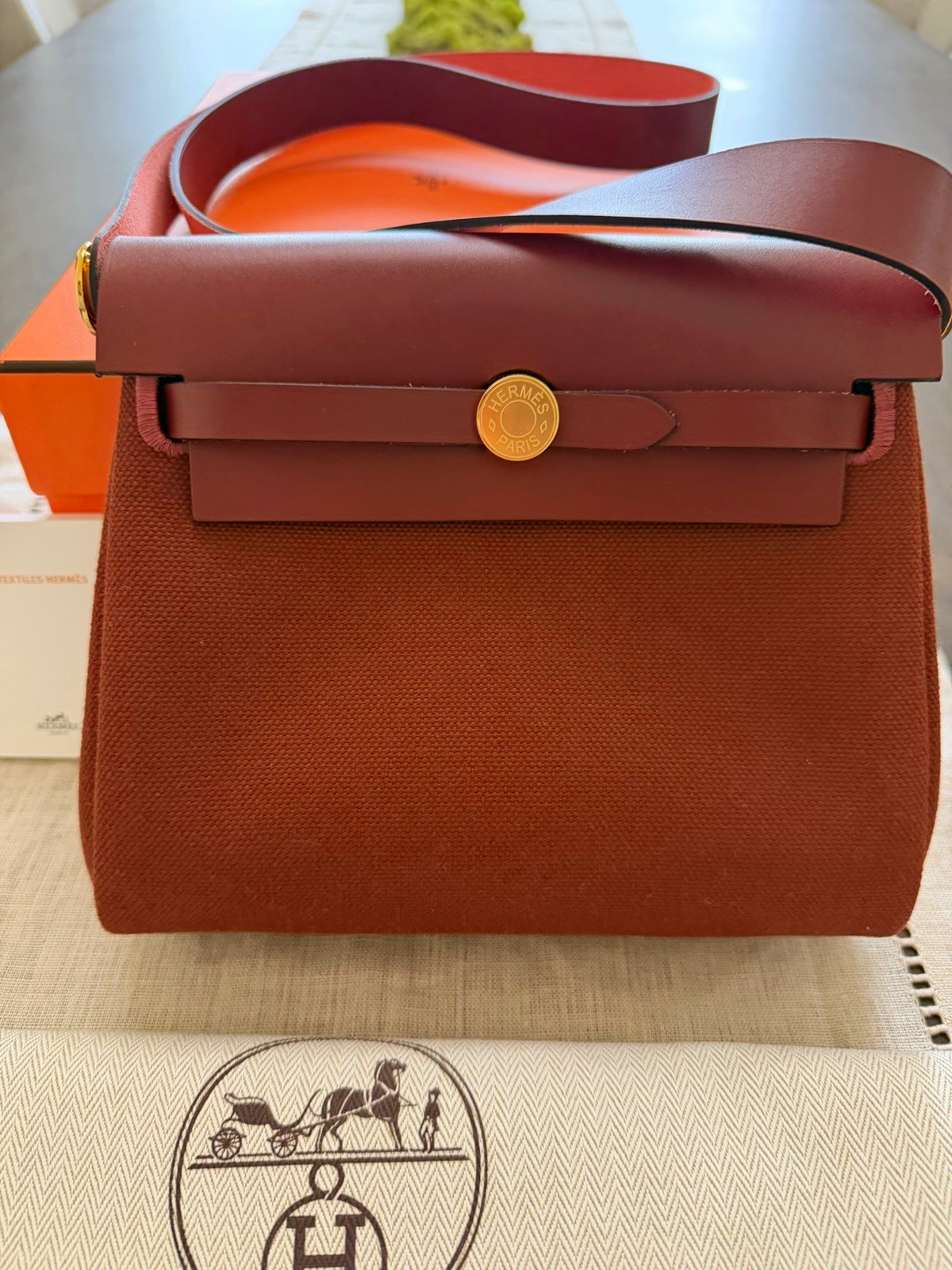 HERMÈS Mini Herbag (20) Rogue H Gold Hardware